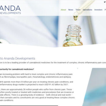 Ananda Developments home page image for Portfolio on Corporates Online website