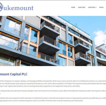 Dukemount Capital plc website desinged and developed by Corporates Online