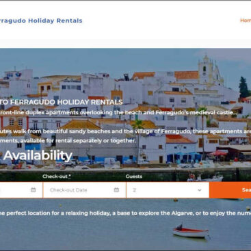 Ferragudo Holiday Rentals website designed and developed by Corporates Online